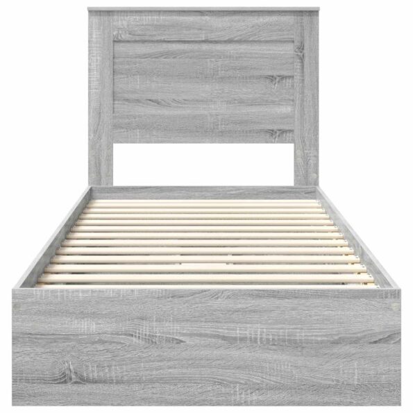 vidaXL Úložná posteľ Sivý Sonoma 90 x 200 cm Kompozitné drevo – Obrázok 8