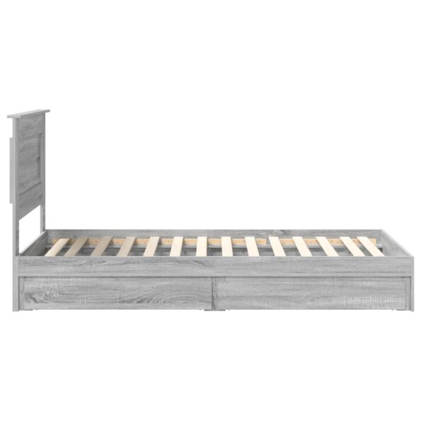 vidaXL Úložná posteľ Sivý Sonoma 75 x 190 cm Kompozitné drevo – Obrázok 9