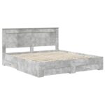 vidaXL Rám postele so zásuvkou s čelnou doskou Kompozitné drevo – Obrázok 4