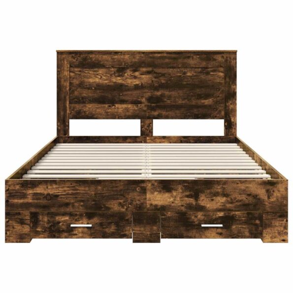 vidaXL Rám postele so zásuvkou s čelnou doskou Kompozitné drevo – Obrázok 8