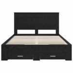 vidaXL Rám postele so zásuvkou s čelnou doskou Kompozitné drevo – Obrázok 8