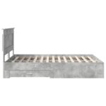 vidaXL Rám postele so zásuvkou s čelnou doskou Kompozitné drevo – Obrázok 9