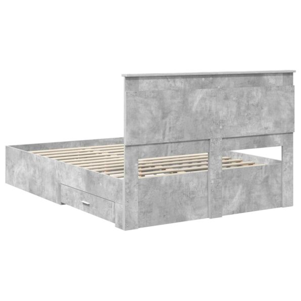 vidaXL Rám postele so zásuvkou s čelnou doskou Kompozitné drevo – Obrázok 10