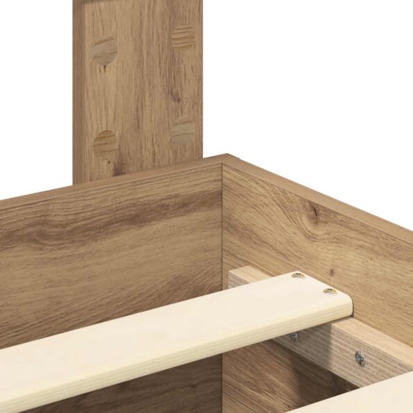 vidaXL Rám postele so zásuvkou s čelnou doskou Kompozitné drevo – Obrázok 11