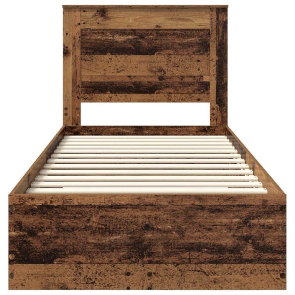 vidaXL Rám postele so zásuvkou s čelnou doskou Kompozitné drevo – Obrázok 7