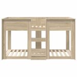 vidaXL Poschodová posteľ pre deti Sonoma dub 75 x 190 cm – Obrázok 5