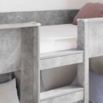vidaXL Poschodová posteľ pre deti Betónová šedá 75 x 190 cm – Obrázok 3