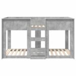 vidaXL Poschodová posteľ pre deti Betónová šedá 75 x 190 cm – Obrázok 5
