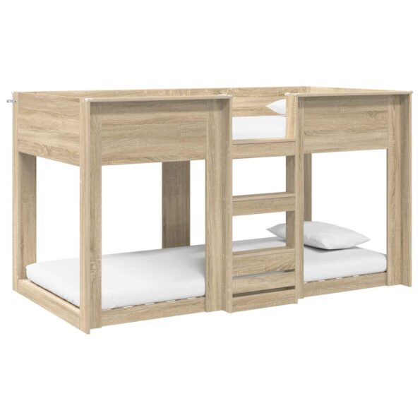 vidaXL Poschodová posteľ pre deti Sonoma dub 90 x 190 cm – Obrázok 2
