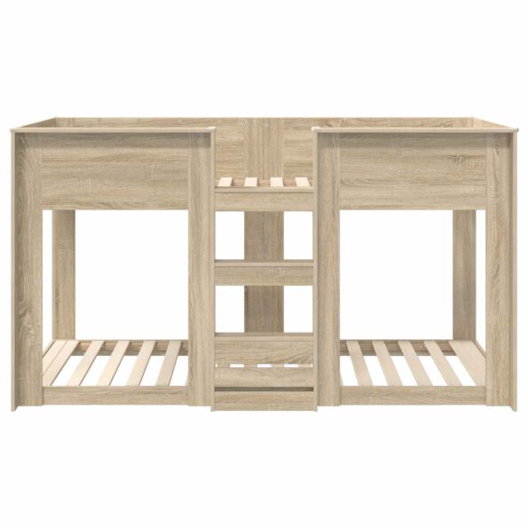 vidaXL Poschodová posteľ pre deti Sonoma dub 90 x 190 cm – Obrázok 5