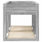 vidaXL Poschodová posteľ pre deti Sivý Sonoma 90 x 190 cm – Obrázok 6