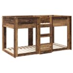 vidaXL Poschodová posteľ pre deti Staré drevo 90 x 190 cm – Obrázok 4