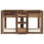 vidaXL Poschodová posteľ pre deti Staré drevo 90 x 190 cm – Obrázok 5