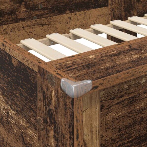 vidaXL Poschodová posteľ pre deti Staré drevo 90 x 190 cm – Obrázok 8