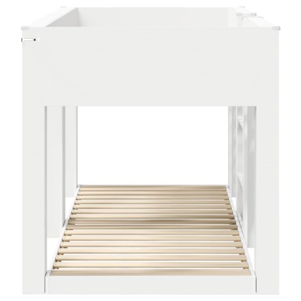 vidaXL Poschodová posteľ pre deti Biela 80 x 200 cm Kompozitné drevo – Obrázok 6