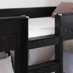 vidaXL Poschodová posteľ pre deti Čierny dub 80 x 200 cm – Obrázok 3