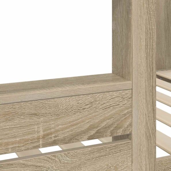 vidaXL Poschodová posteľ pre deti Sonoma dub 80 x 200 cm – Obrázok 9