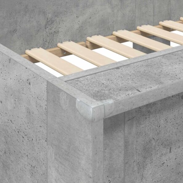vidaXL Poschodová posteľ pre deti Betónová šedá 80 x 200 cm – Obrázok 8