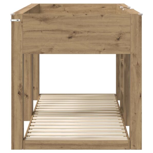 vidaXL Poschodová posteľ pre deti Remeselný dub 80 x 200 cm – Obrázok 6