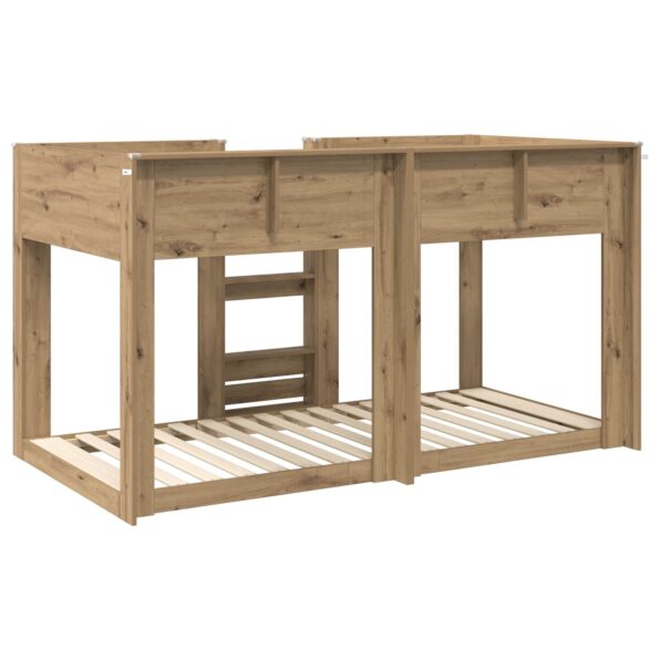 vidaXL Poschodová posteľ pre deti Remeselný dub 80 x 200 cm – Obrázok 7