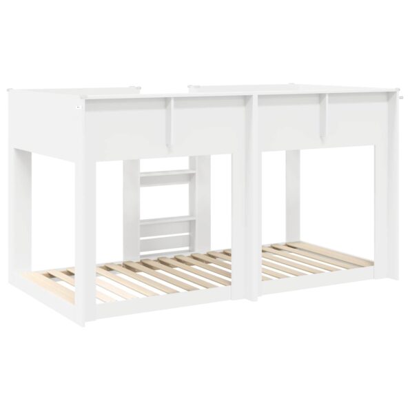 vidaXL Poschodová posteľ pre deti Biela 90 x 200 cm Kompozitné drevo – Obrázok 7