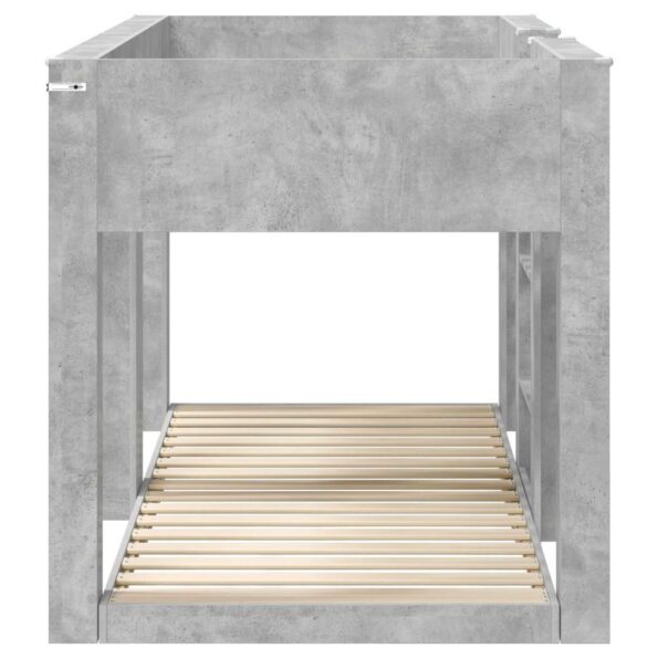 vidaXL Poschodová posteľ pre deti Betónová šedá 90 x 200 cm – Obrázok 6