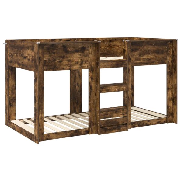 vidaXL Poschodová posteľ pre deti Dymová dub 90 x 200 cm – Obrázok 4