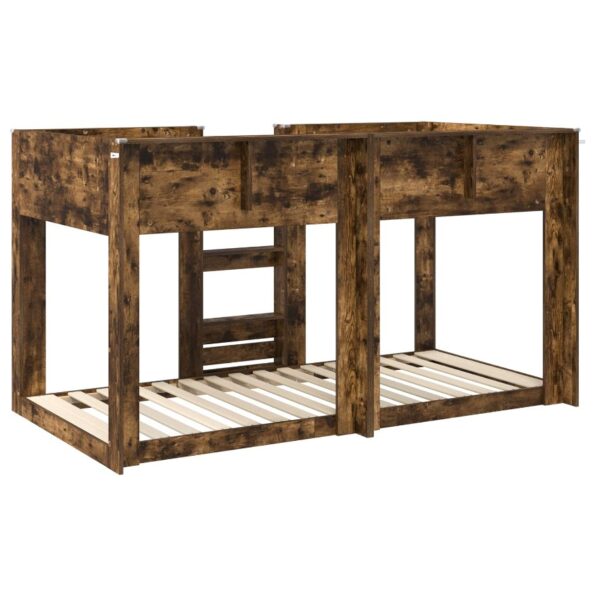 vidaXL Poschodová posteľ pre deti Dymová dub 90 x 200 cm – Obrázok 7