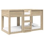 vidaXL Poschodová posteľ pre deti Sonoma dub 100 x 200 cm – Obrázok 2