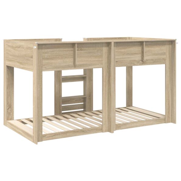vidaXL Poschodová posteľ pre deti Sonoma dub 100 x 200 cm – Obrázok 7