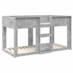 vidaXL Poschodová posteľ pre deti Betónová šedá 100 x 200 cm – Obrázok 4