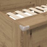 vidaXL Poschodová posteľ pre deti Remeselný dub 100 x 200 cm – Obrázok 8