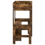 vidaXL Rám poschodovej postele so stolom s úložiskom Kompozitné drevo – Obrázok 6