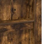 vidaXL Rám poschodovej postele so stolom Dymová dub 100 x 200 cm – Obrázok 9