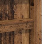 vidaXL Rám poschodovej postele so stolom Staré drevo 90 x 190 cm – Obrázok 9