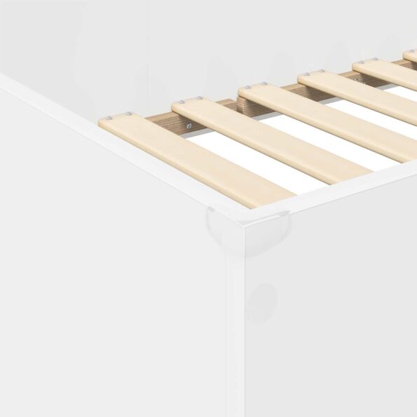 vidaXL Rám poschodovej postele so stolom Biela 100 x 200 cm – Obrázok 8