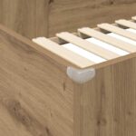 vidaXL Rám poschodovej postele so stolom s úložiskom Kompozitné drevo – Obrázok 8