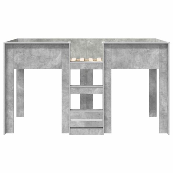 vidaXL Poschodová posteľ pre deti Betónová šedá 100 x 200 cm – Obrázok 5