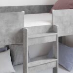 vidaXL Poschodová posteľ pre deti Betónová šedá 100 x 200 cm – Obrázok 3