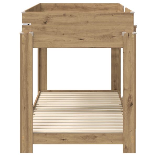 vidaXL Poschodová posteľ pre deti Remeselný dub 100 x 200 cm – Obrázok 6