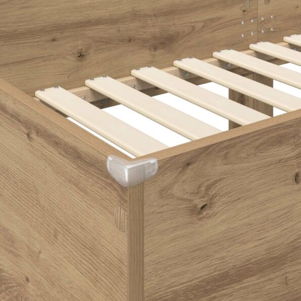 vidaXL Poschodová posteľ pre deti Remeselný dub 100 x 200 cm – Obrázok 8