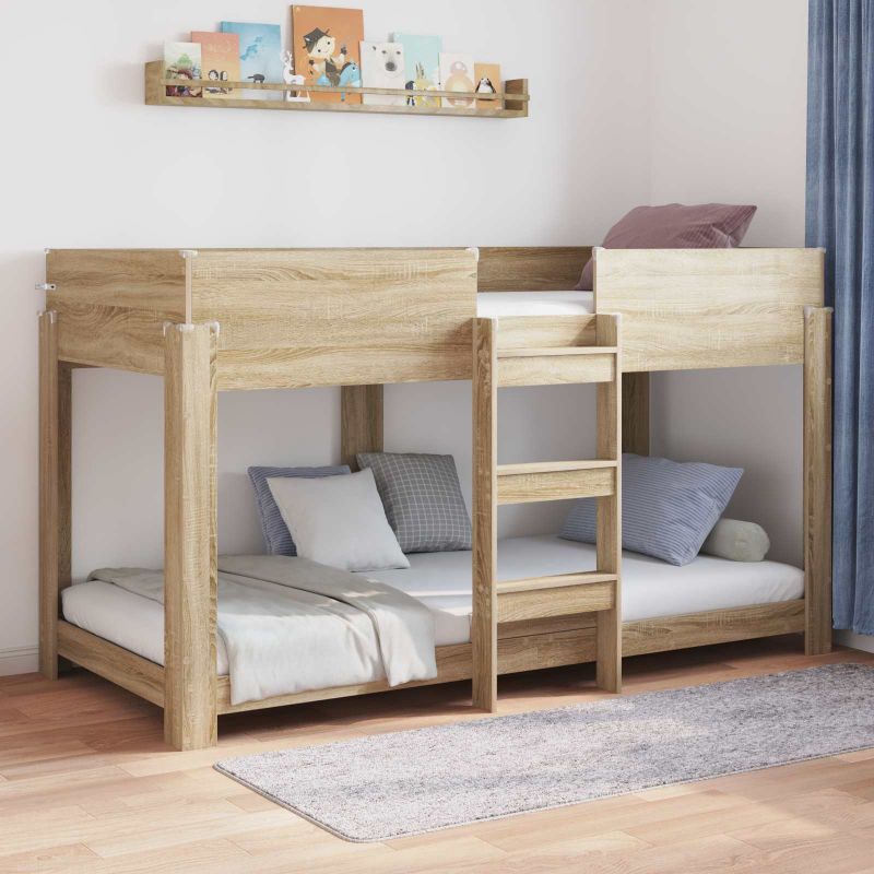 3410517_1.jpg vidaXL Poschodová posteľ pre deti Sonoma dub 90 x 200 cm – Obrázok 1