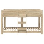 vidaXL Poschodová posteľ pre deti Sonoma dub 90 x 200 cm – Obrázok 5