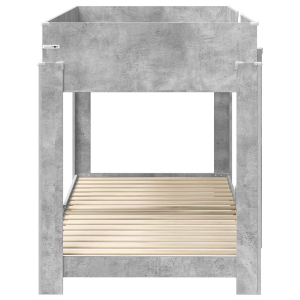 vidaXL Poschodová posteľ pre deti Betónová šedá 90 x 200 cm – Obrázok 6