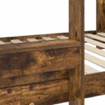 vidaXL Poschodová posteľ pre deti Dymová dub 90 x 200 cm – Obrázok 9