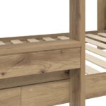 vidaXL Poschodová posteľ pre deti Remeselný dub 90 x 200 cm – Obrázok 9