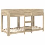 vidaXL Poschodová posteľ pre deti Sonoma dub 80 x 200 cm – Obrázok 4