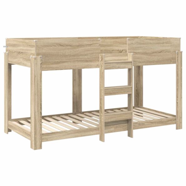 vidaXL Poschodová posteľ pre deti Sonoma dub 80 x 200 cm – Obrázok 4