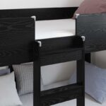 vidaXL Poschodová posteľ pre deti Čierny dub 90 x 190 cm – Obrázok 3