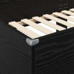 vidaXL Poschodová posteľ pre deti Čierny dub 90 x 190 cm – Obrázok 8